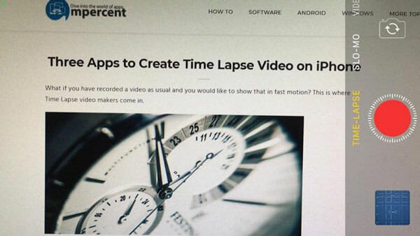 Three Apps to Create Time Lapse Video on iPhone