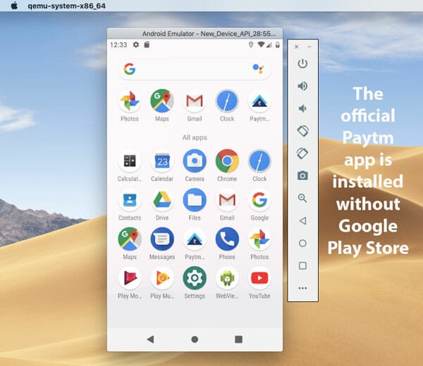 Sideload Third Party APK Files in Android Virtual Device