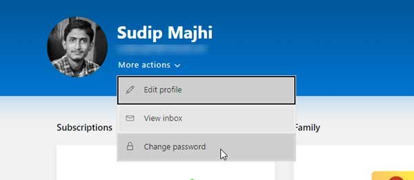 How To Change Outlook.com Password From PC