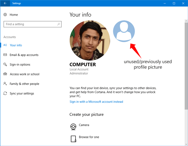 How to Remove Old Profile Pictures from Windows 10