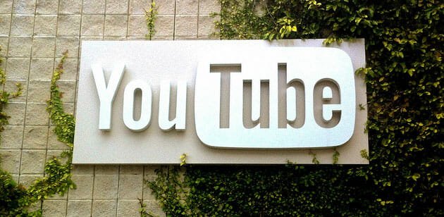 YouTube logo on Wall