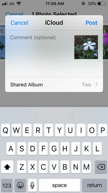 Set up and start using Shared Album in iOS