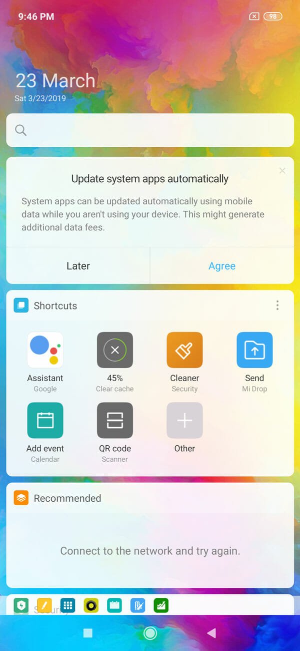 App Vault in Note 7 Pro