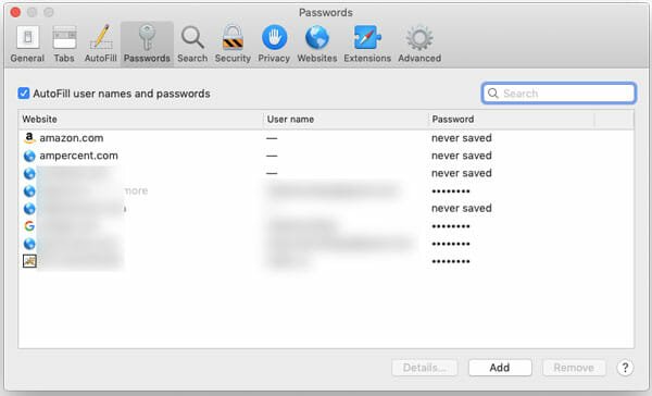 How To Manage Saved Passwords In Safari