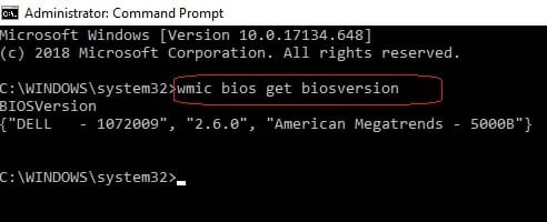 BIOS_Upgrade_wmic_BIOS_version_check
