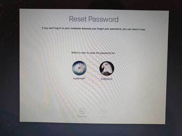 Reset Mac Password Using Apple ID
