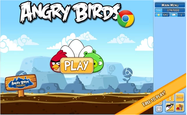Angry Birds Game For Google Chrome 