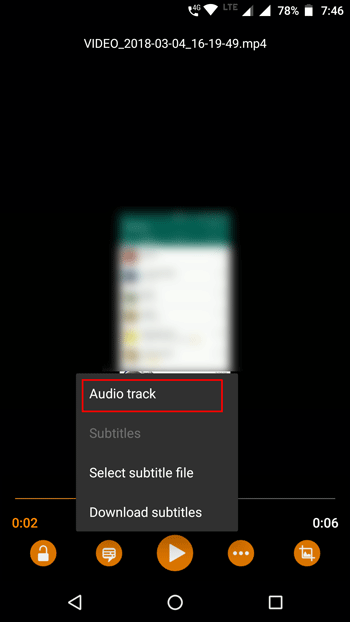 Change Audio Track in VLC