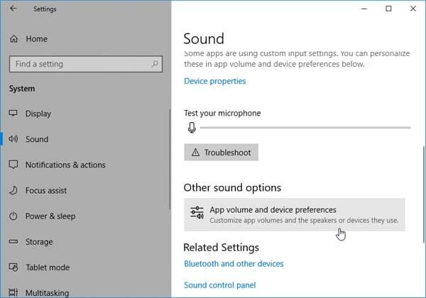 Change Sound Output Per Apps