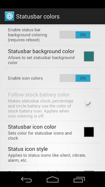 Change-Status-bar-icon-color