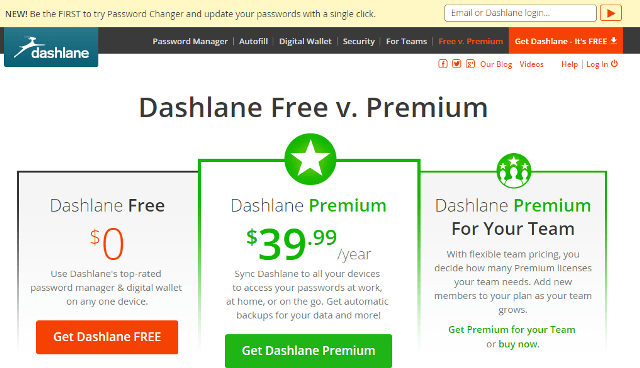 dashlane premium to free