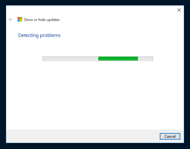 Detecting Windows update