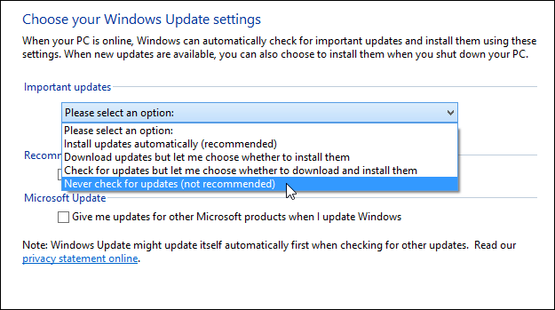 Disable-Automatic-Windows-Update