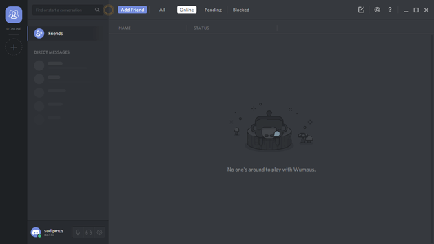 Discord chatting app for gamers