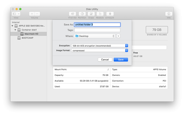 create encrypted folder mac