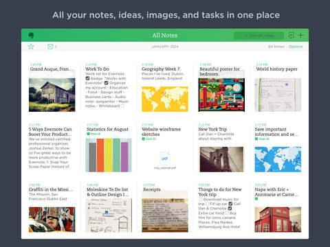 evernote ipad note taking