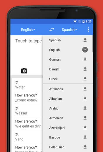 Google translate for Android