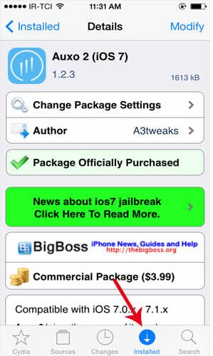 Installed-Cydia-Package