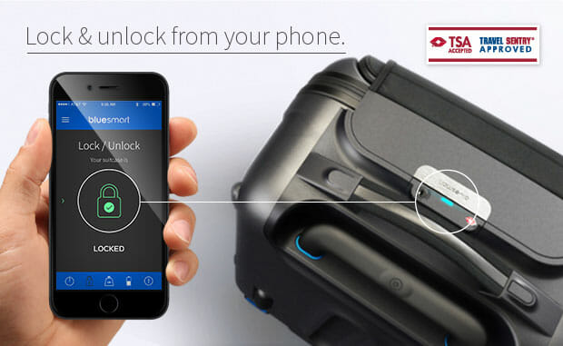 Lock and Unlock Bluesmart