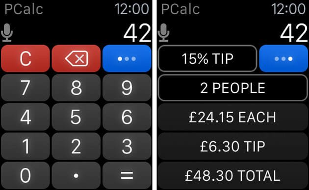 PCalc for Apple Watch