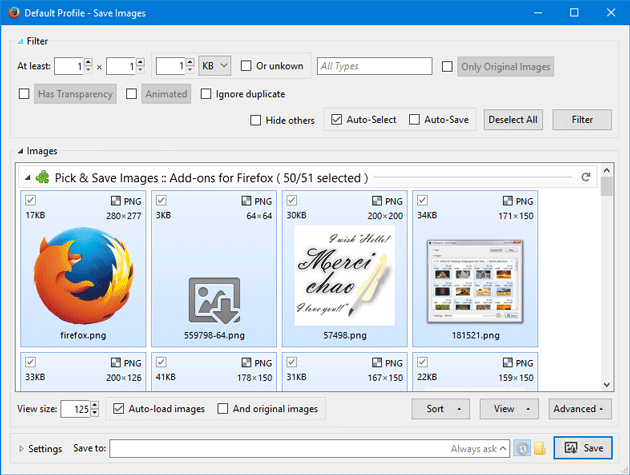 Pick & Save Images Firefox Add-on Saves All Images from Any Web Page