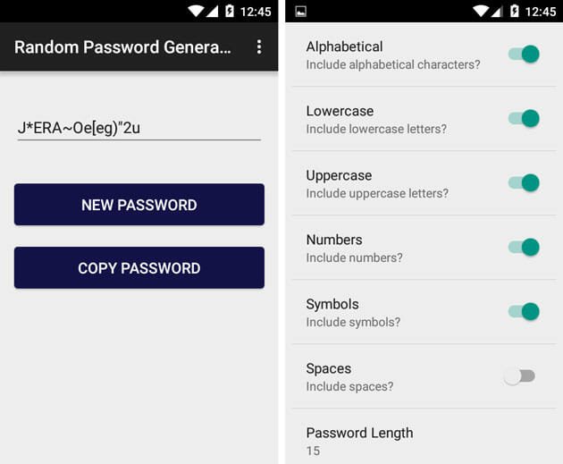 password er for android