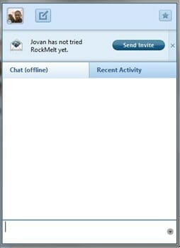 Facbook Chat Windows in Rockmelt