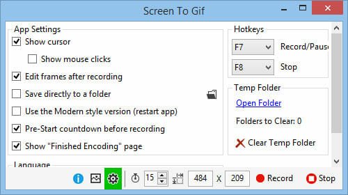 Screen-to-GIF-settings