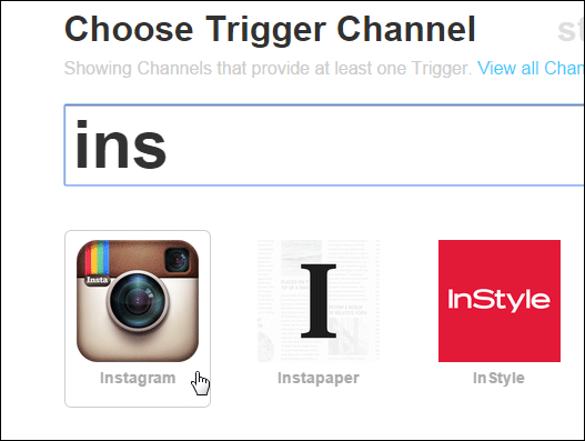 Select-Instagram-Channel