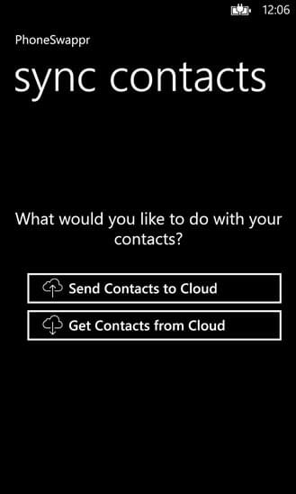Send-or-Get-contact-using-PhoneSwappr