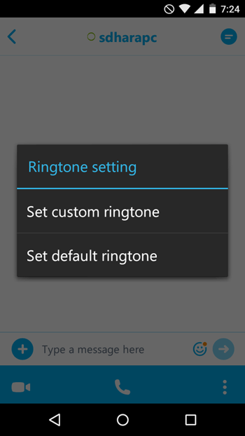Set Custom Ringtone for Skype Contacts on Android