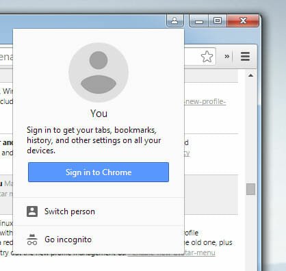 Sign in to Chrome