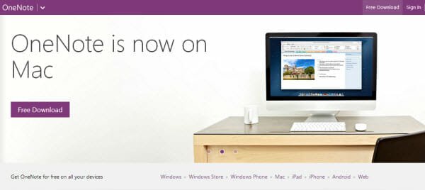onenote for mac free