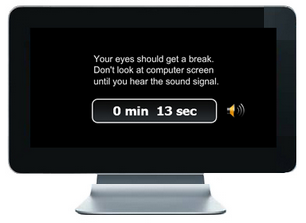 Eye care exercises for computer users