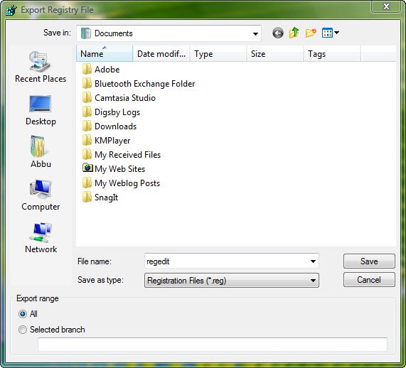 Manually Restore Windows Vista Registry Problems
