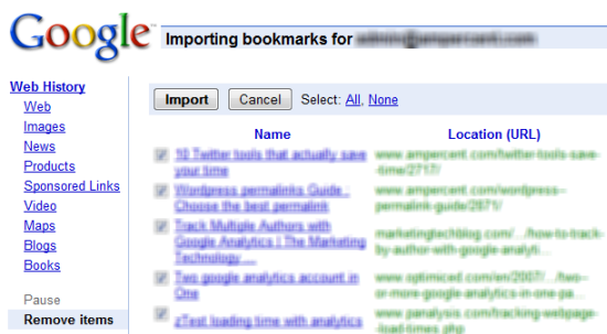 Transfer Delicious Bookmarks To Google Bookmarks