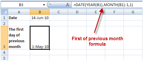 Date formulas in Excel