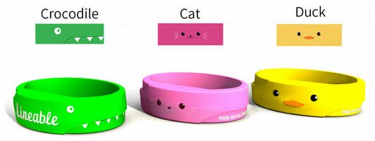 track-your-child-Lineable-different-wristband-color