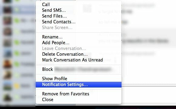 Turn Off Skype Notifications for specific users