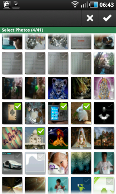 Bulk upload photos to Facebook from Android